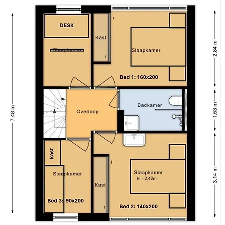 3 Bedroom In Near The And Close To Amsterdam Appartamento Noordwijk